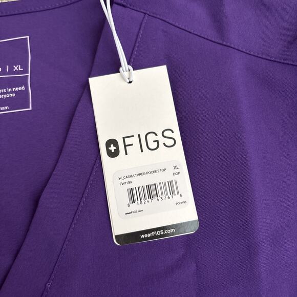 FIGS Scrub Set Womens Sz XL Casma/ Sz 2XL Livingston Purple Technical NWT - Picture 3 of 7